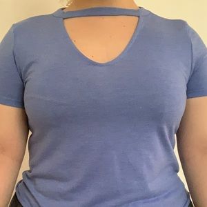 Blue soft tee from Pacsun